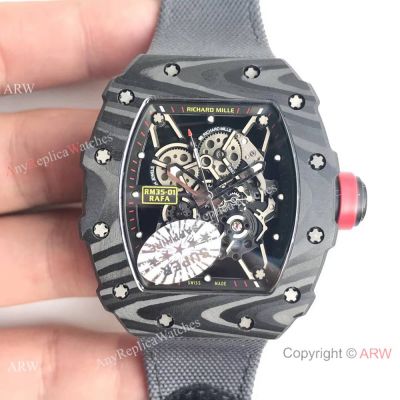 Richard Mille Rafael Nadal RM35-01 Fake watch Gray Nylon Strap